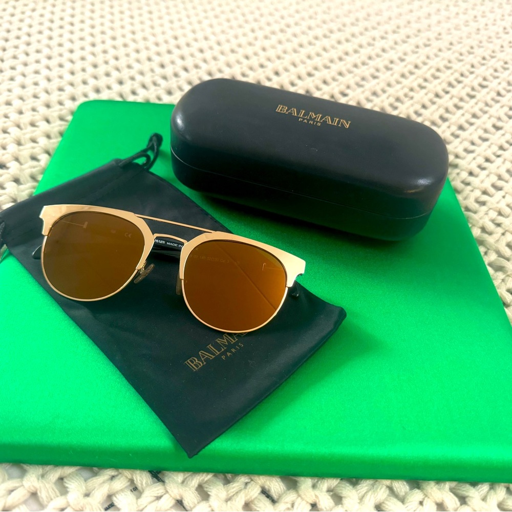 Balmain Gold sunglasses, unisex